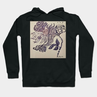 Fantasy Doodle Flower Hoodie